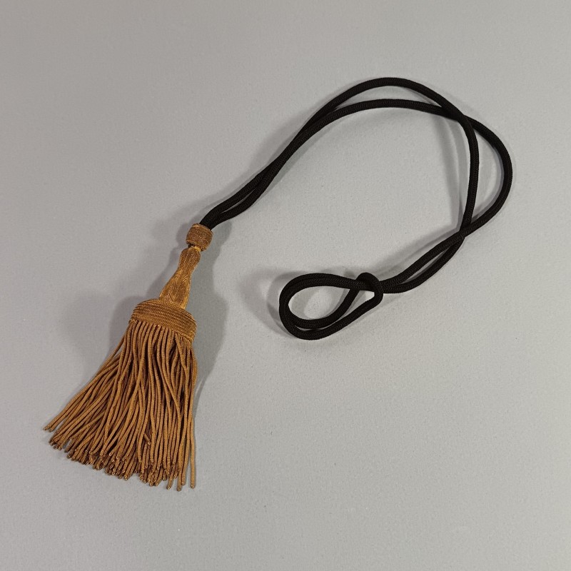 DRAGONNE AVEC FRANGES EN CANNETILLE DOREE POUR SABRE FRANCAIS OFFICIER MODELE 1822 1845 1882
